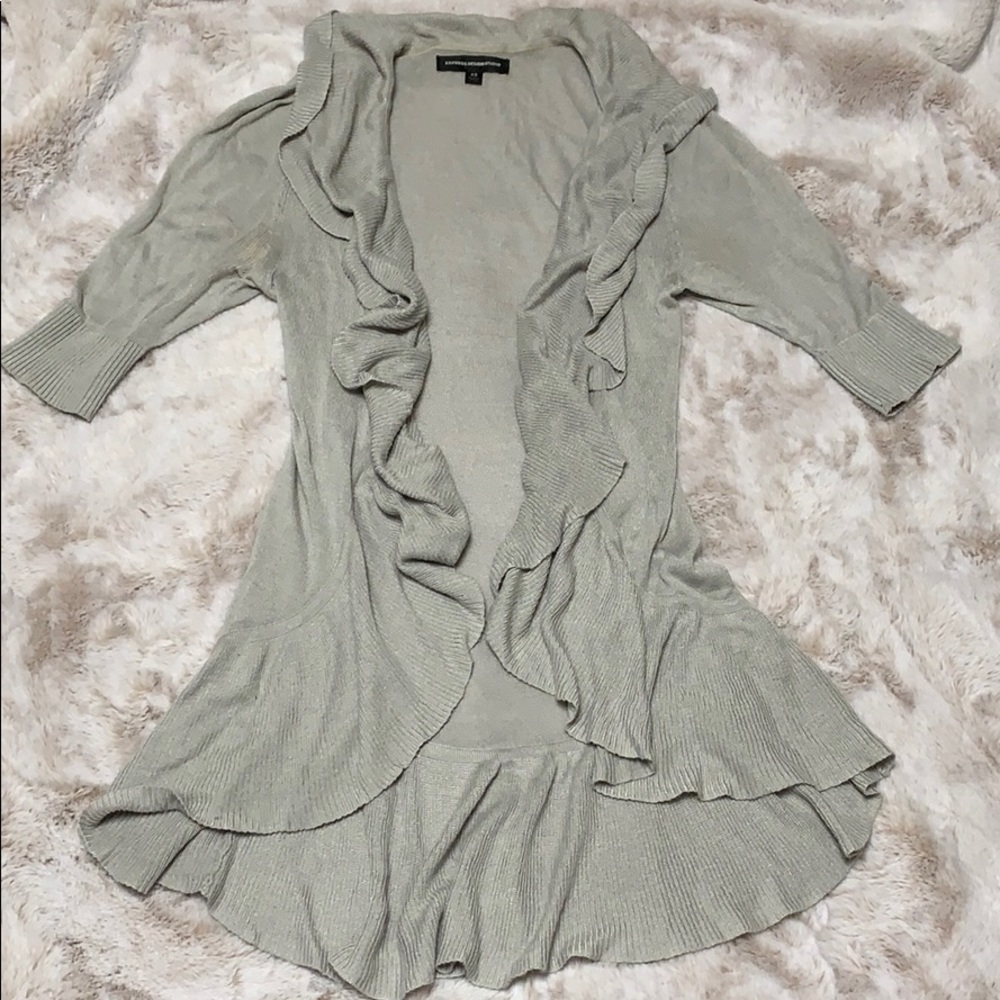 Express ruffle cardigan